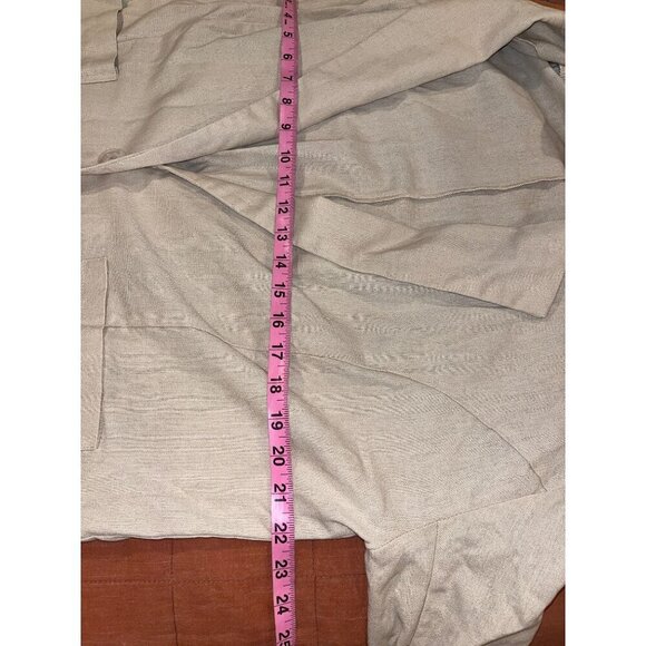 Princess Polly Womens XS/S Blazer Beige Linen Blend - Picture 6 of 8